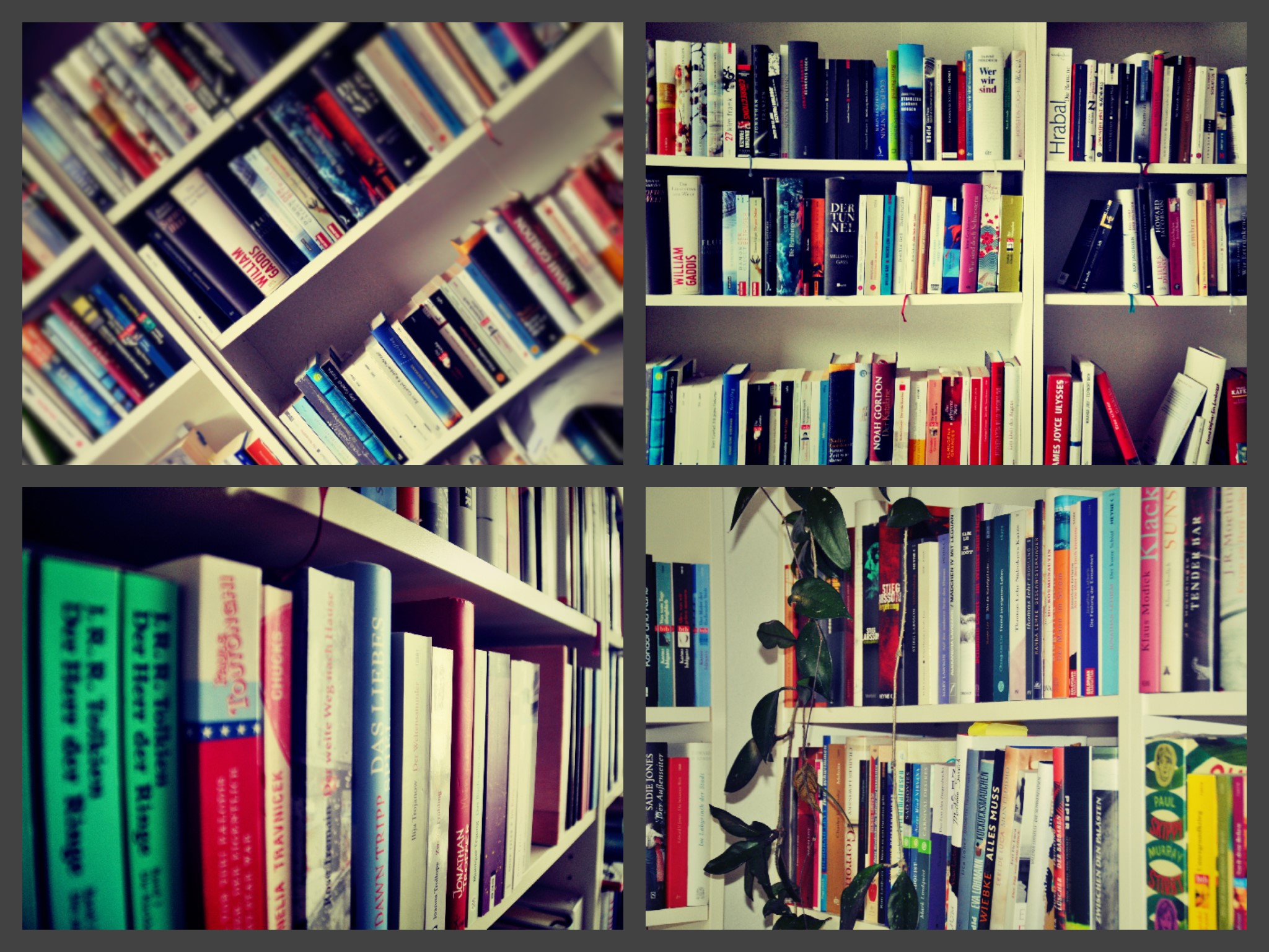 Bibliothek Collage